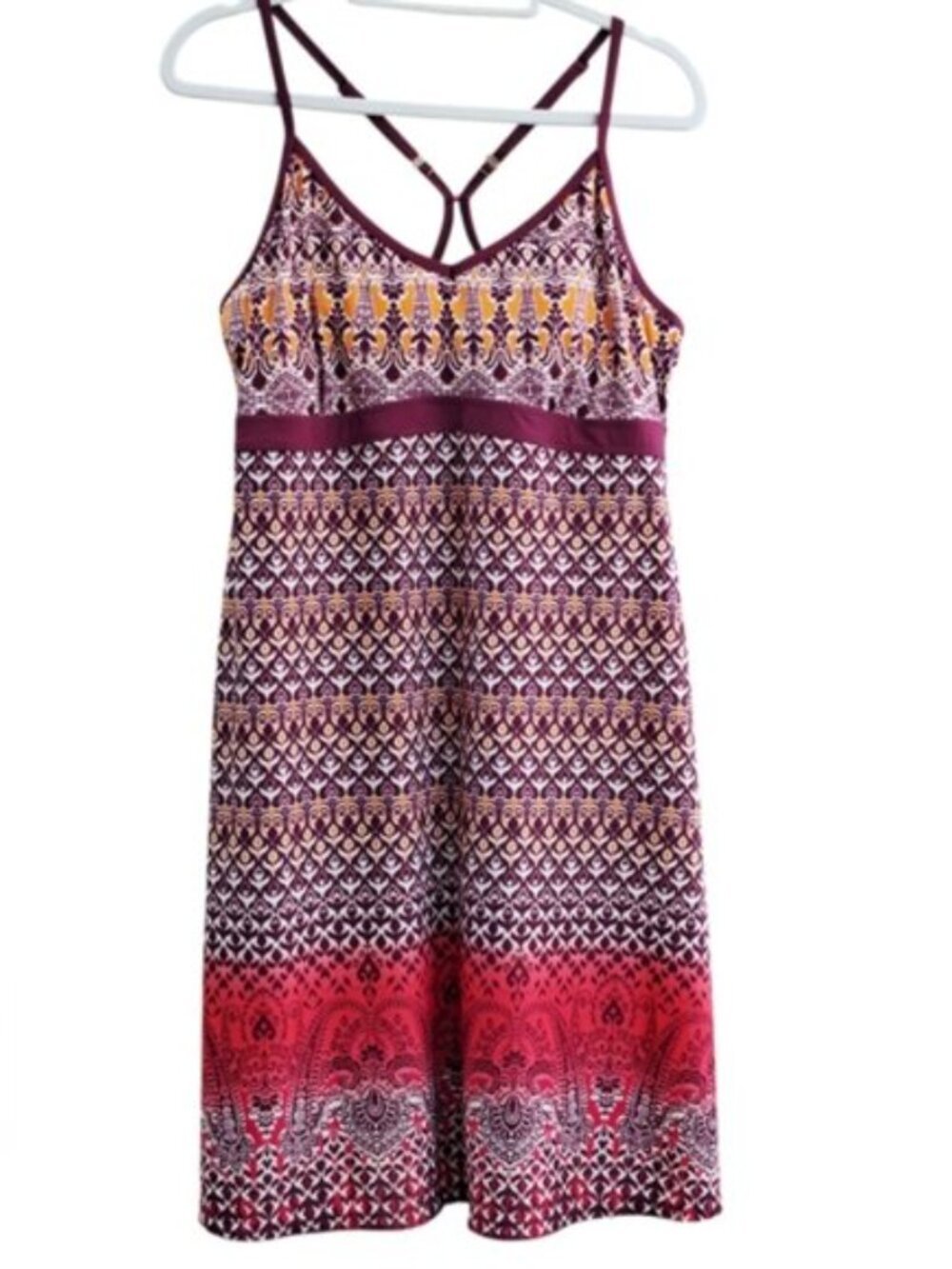 Athleta Athletic  printed Stretch Bra  Mini dress Sz XL